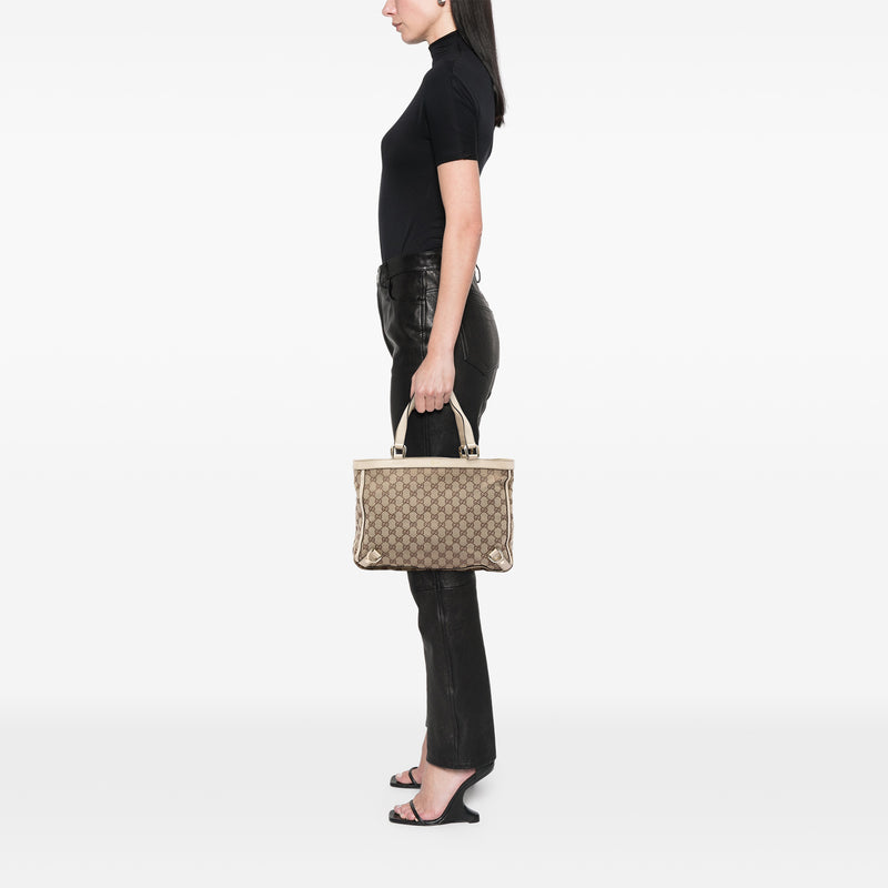 GG Canvas Abbey D Ring Tote - Image 6