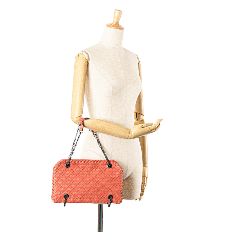 Nappa Intrecciato Duo Shoulder Bag - Image 11