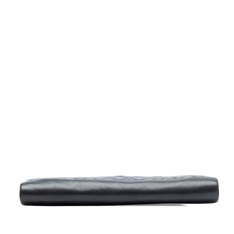 CC Quilted Lambskin Pearl Evening Baguette Clutch - Image 3