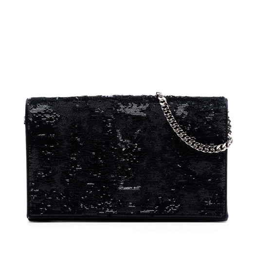 Sequin Monogram Kate Wallet on Chain - Image 1