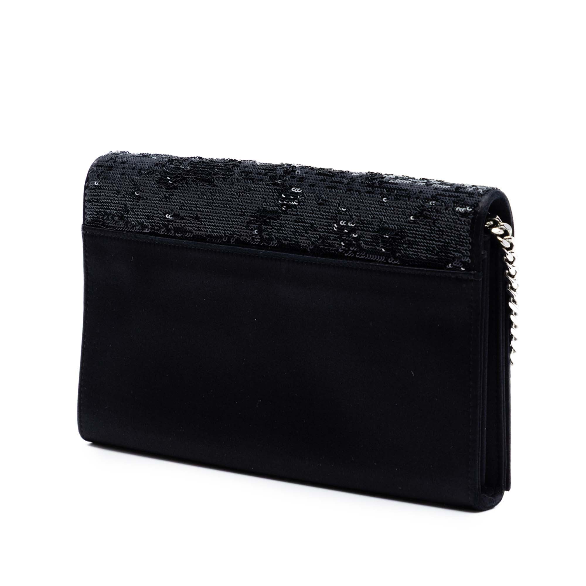 Sequin Monogram Kate Wallet on Chain - Image 2
