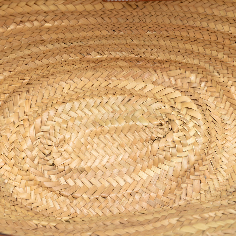 Medium Raffia Gridded Classic Panier Tote - Image 4