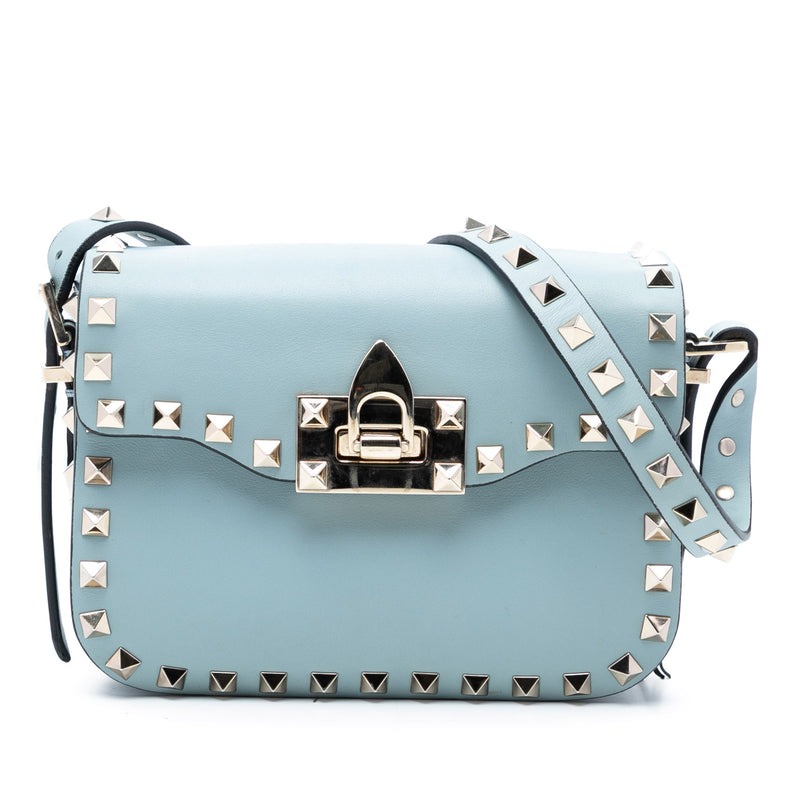 Mini Leather Rockstud Flap Crossbody