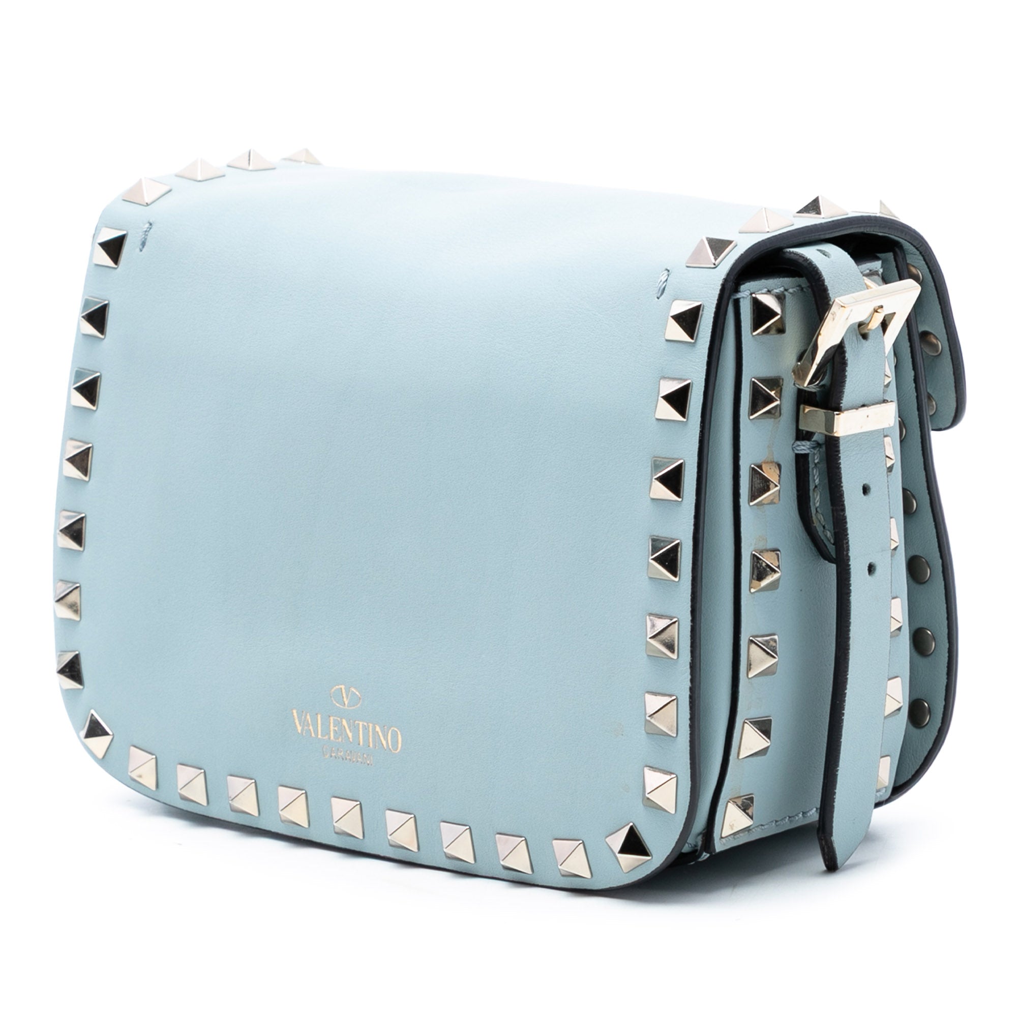 Mini Leather Rockstud Flap Crossbody - Image 2