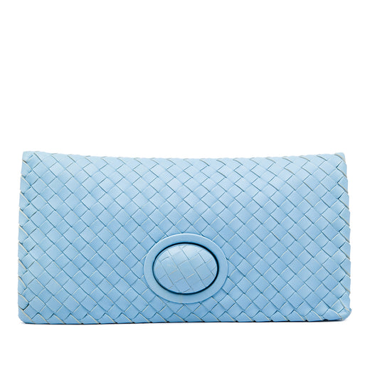 Nappa Intrecciato Turn Lock Clutch - Image 1