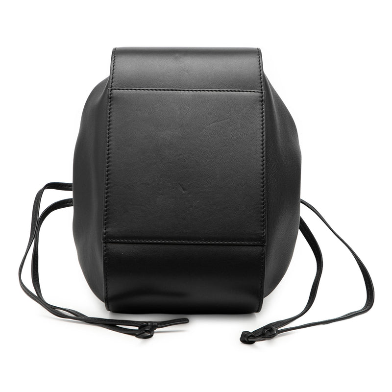 Small Leather Drawstring Hammock Bag - Image 3