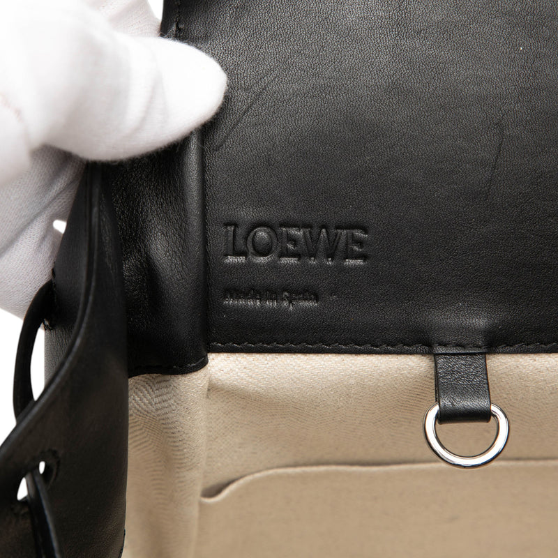 Small Leather Drawstring Hammock Bag - Image 5