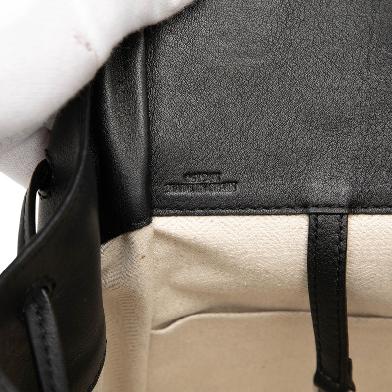 Small Leather Drawstring Hammock Bag - Image 6
