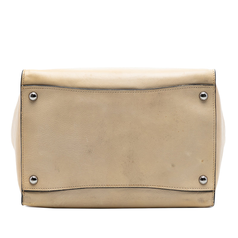 Glace Calf Twin Pocket Double Handle Satchel - Image 3
