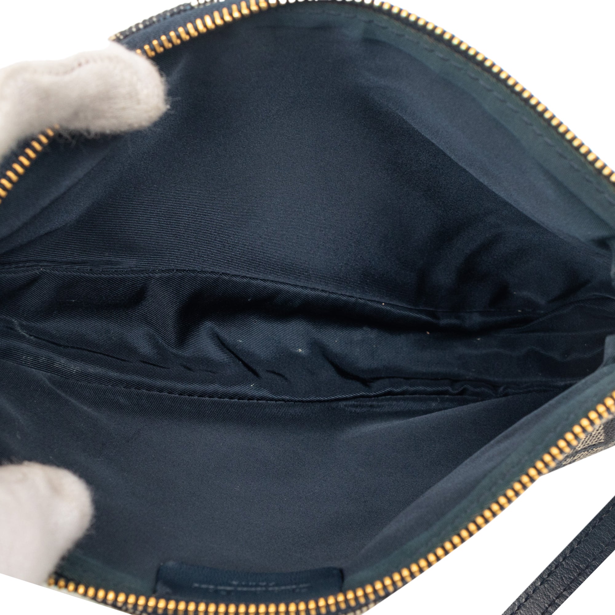 Mini Diorissimo Canvas Saddle Pochette - Image 4