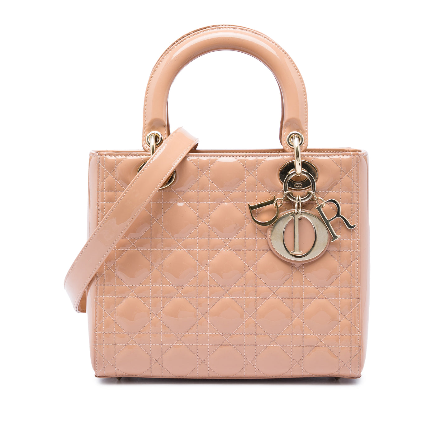 Medium Patent Cannage Lady Dior - Image 1