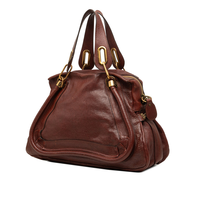 Medium Leather Paraty Satchel - Image 2