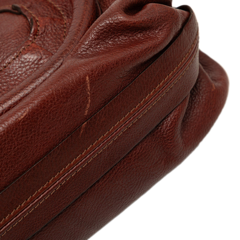 Medium Leather Paraty Satchel - Image 6