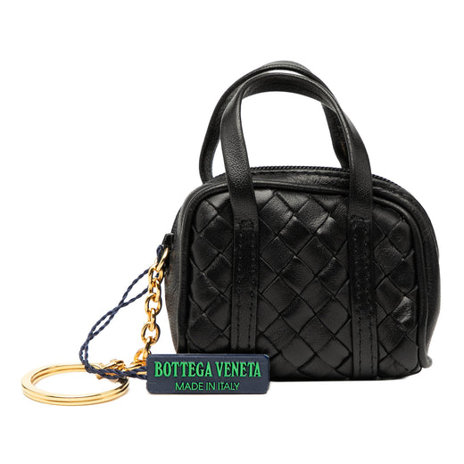 Nappa Intrecciato Pouch Key Holder and Bag Charm - Image 1