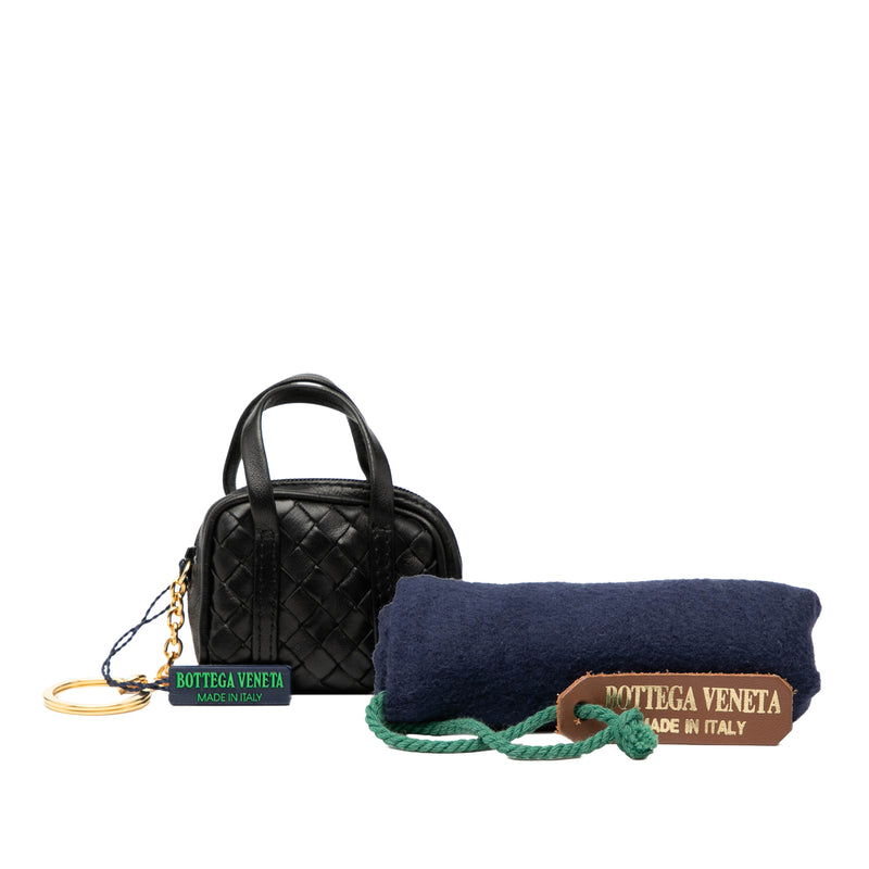 Nappa Intrecciato Pouch Key Holder and Bag Charm - Image 7