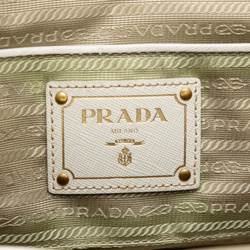 Saffiano Trimmed Canvas Canapa Satchel - Image 5