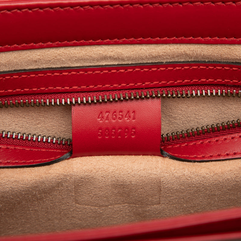 Small Tricolor Calfskin Queen Margaret Top Handle Bag - Image 6