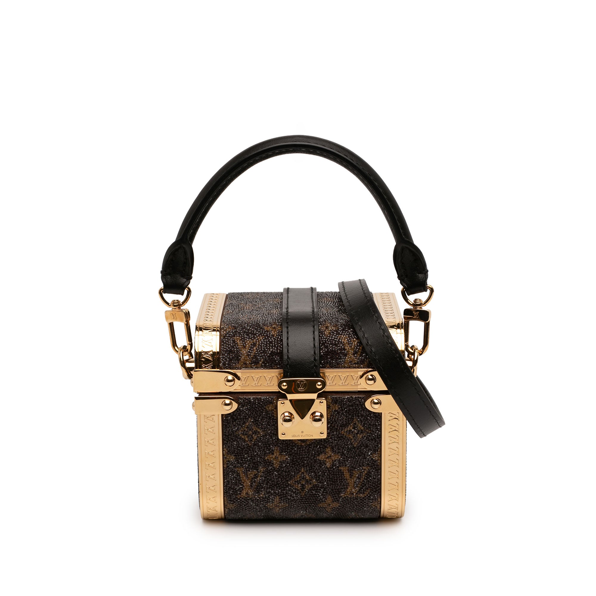 Sea Treasure Monogram Satin Treasure Box Satchel - Image 1