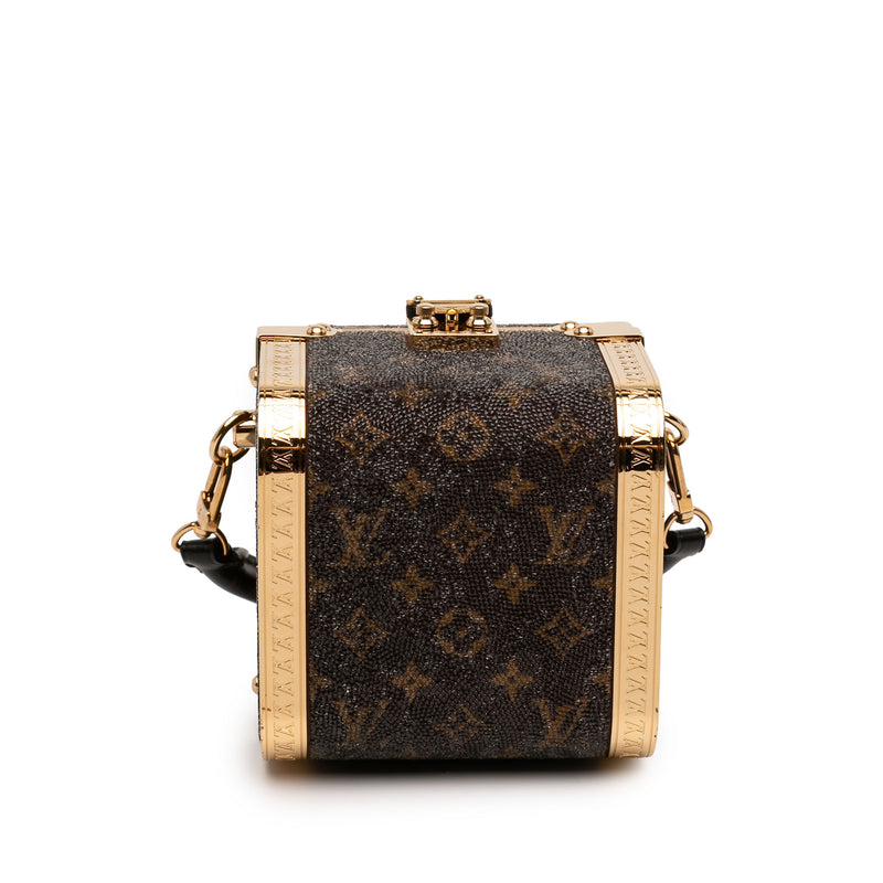 Sea Treasure Monogram Satin Treasure Box Satchel - Image 3