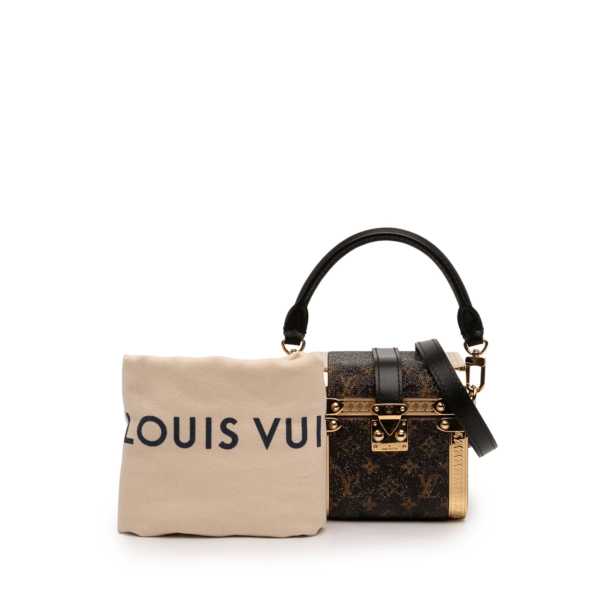 Sea Treasure Monogram Satin Treasure Box Satchel - Image 7