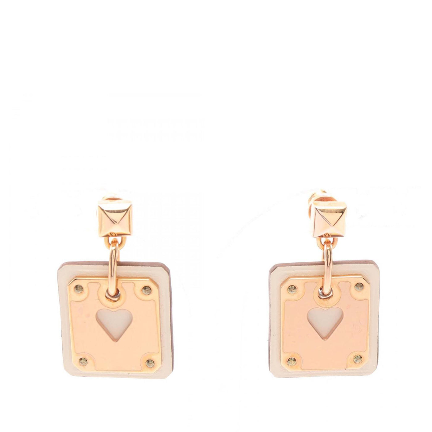 Gold Plated Swift As De Coeur Push Back Earrings - Image 1