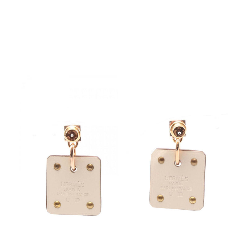 Gold Plated Swift As De Coeur Push Back Earrings - Image 2