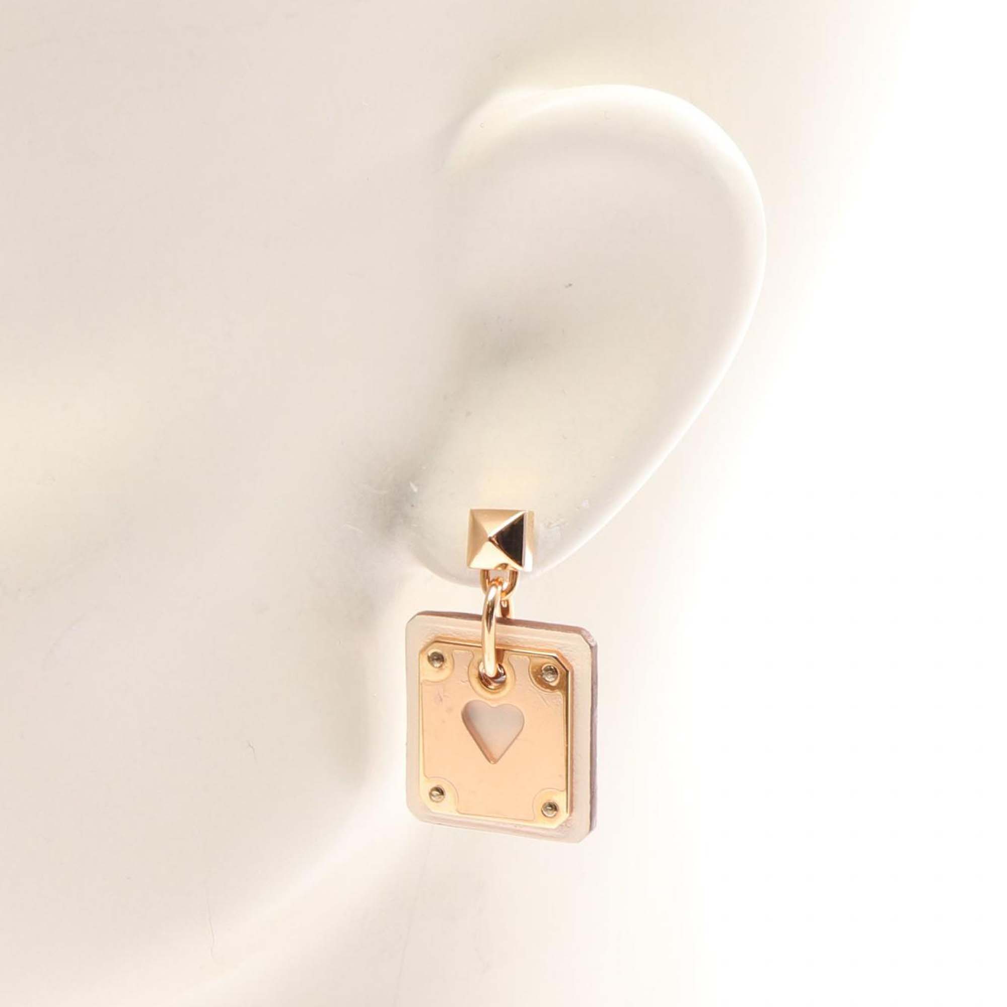 Gold Plated Swift As De Coeur Push Back Earrings - Image 6