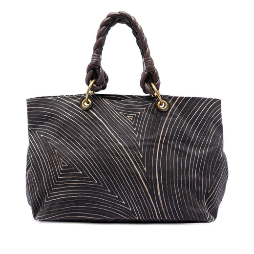 Printed Canvas Cabat Tote - Image 1