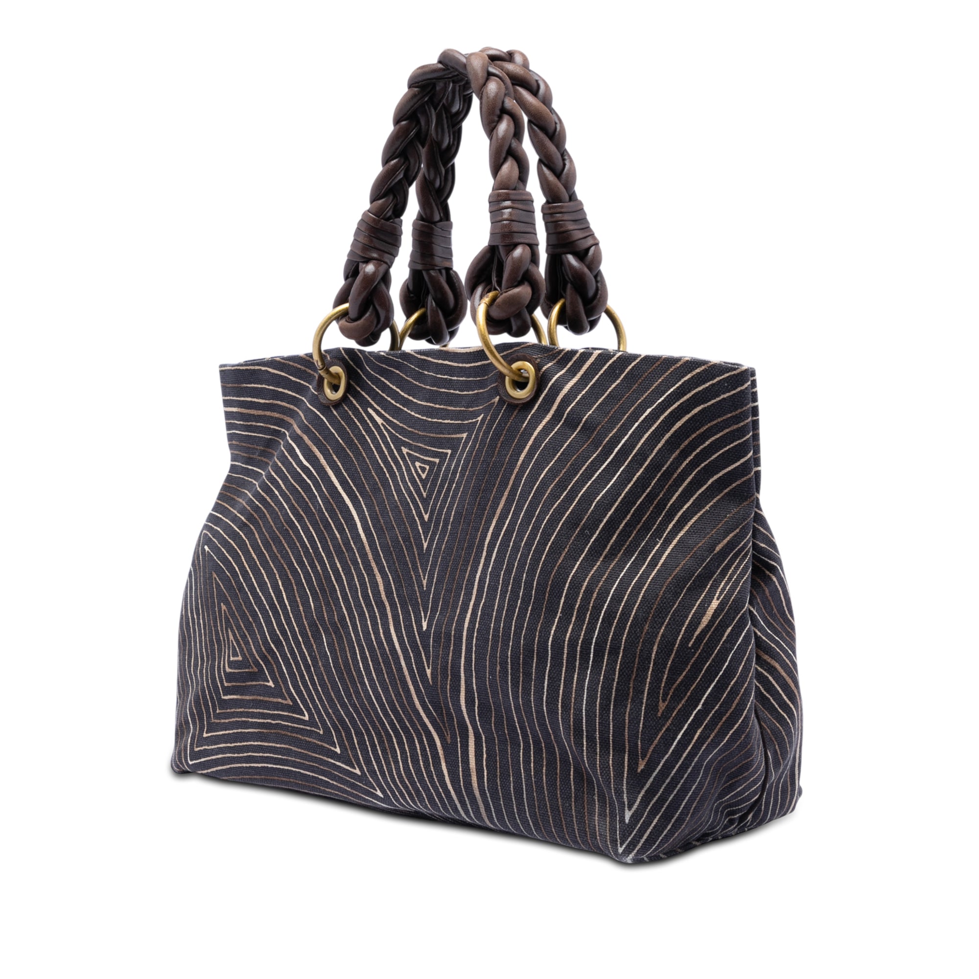 Printed Canvas Cabat Tote - Image 2