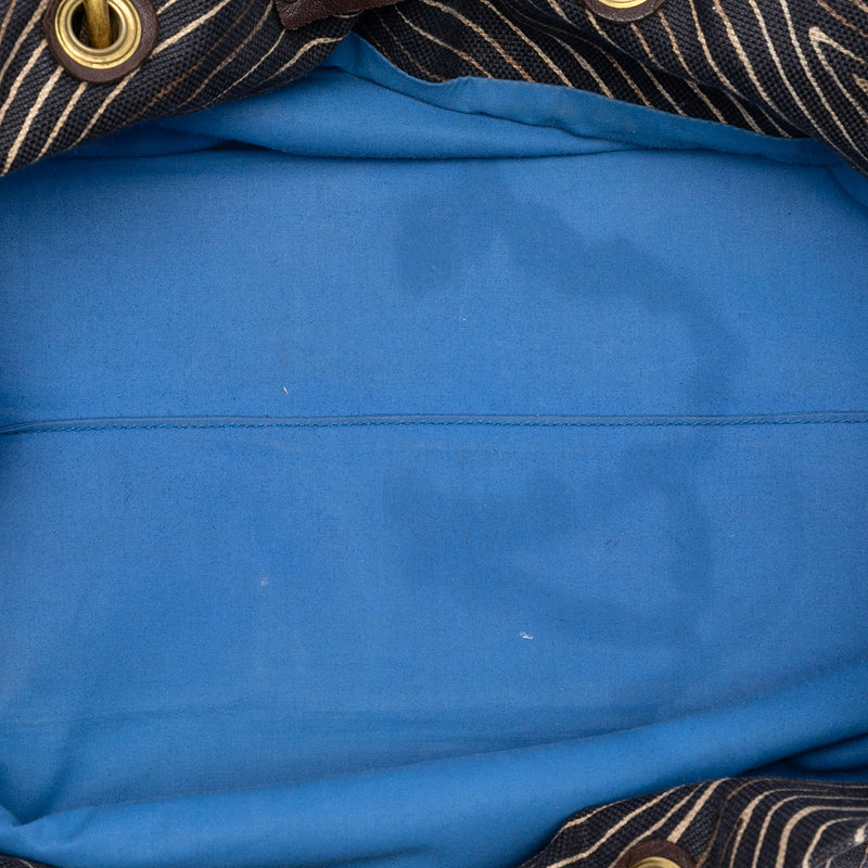 Printed Canvas Cabat Tote - Image 4