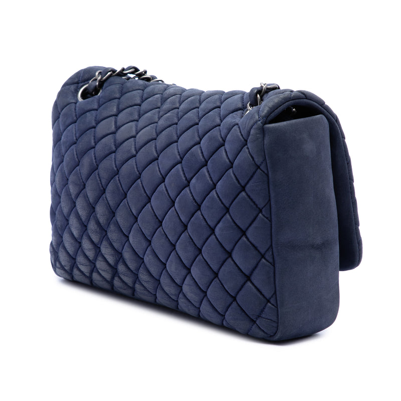 Large Quilted Iridescent Calfskin New Bubble Flap - Image 2