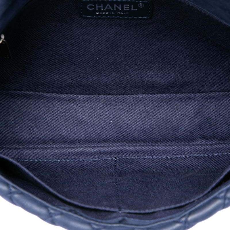 Large Quilted Iridescent Calfskin New Bubble Flap - Image 4