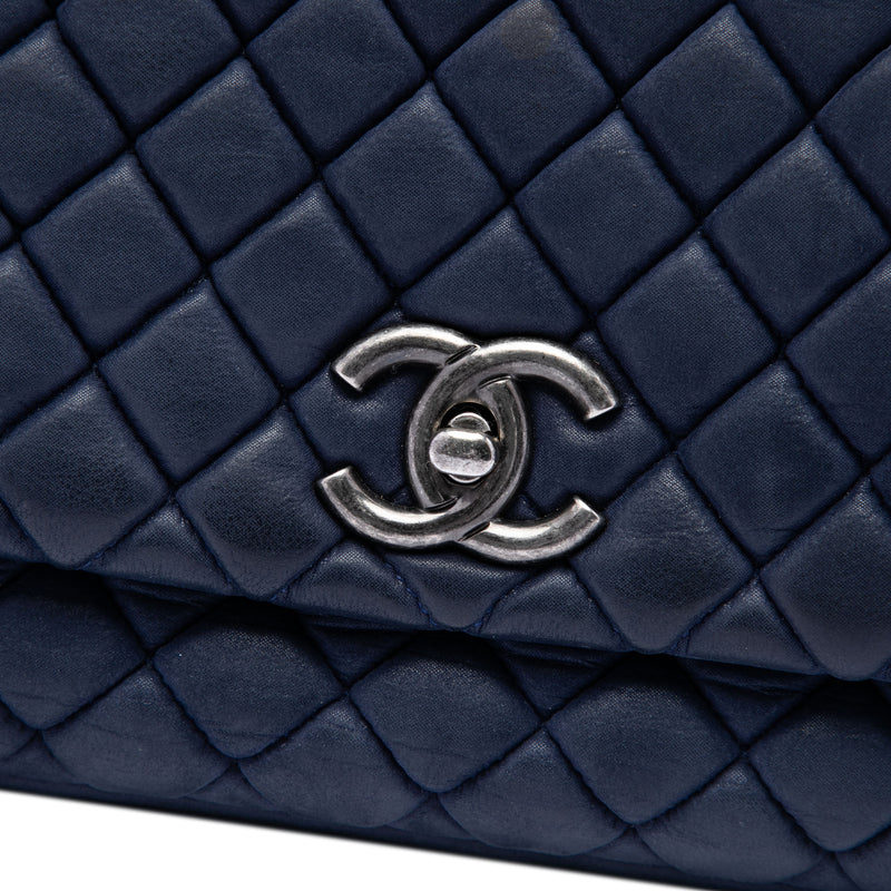 Large Quilted Iridescent Calfskin New Bubble Flap - Image 5