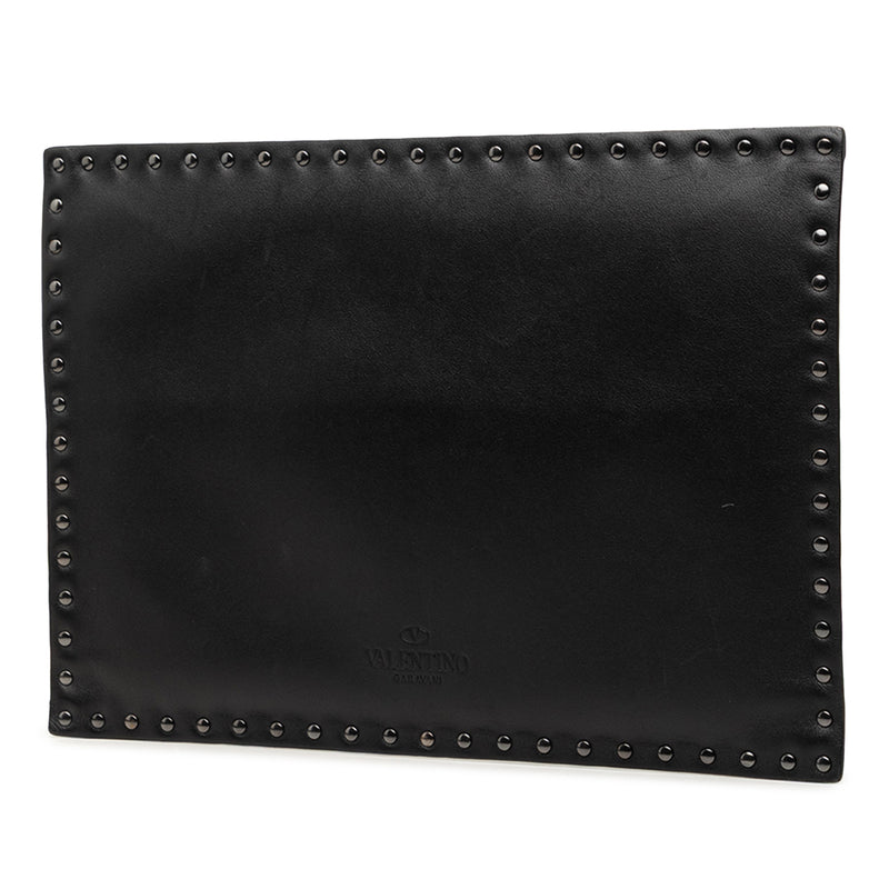 Leather Rockstud Untitled Envelope Clutch - Image 2