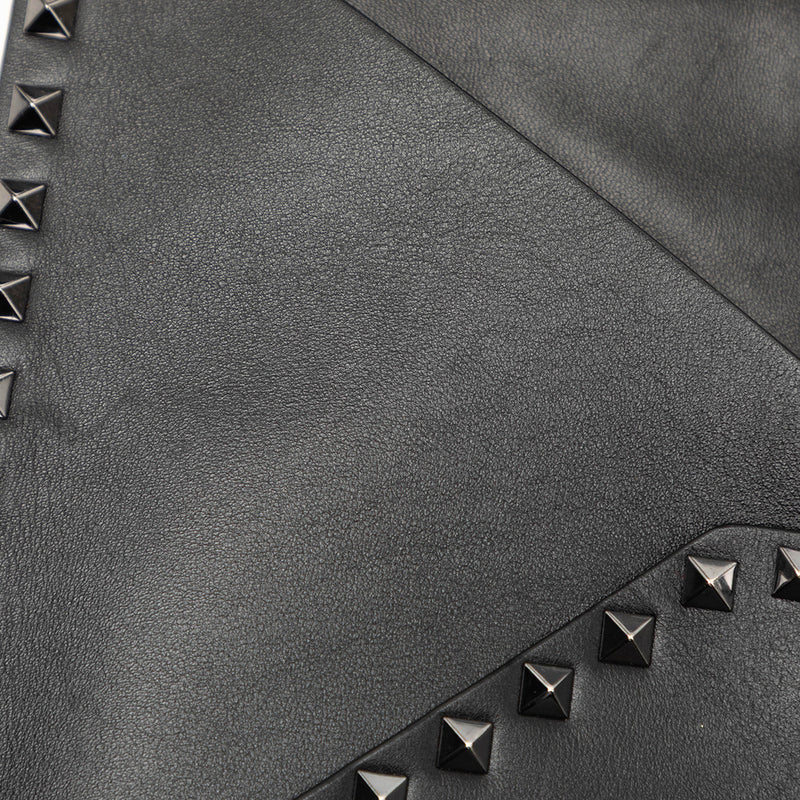 Leather Rockstud Untitled Envelope Clutch - Image 6