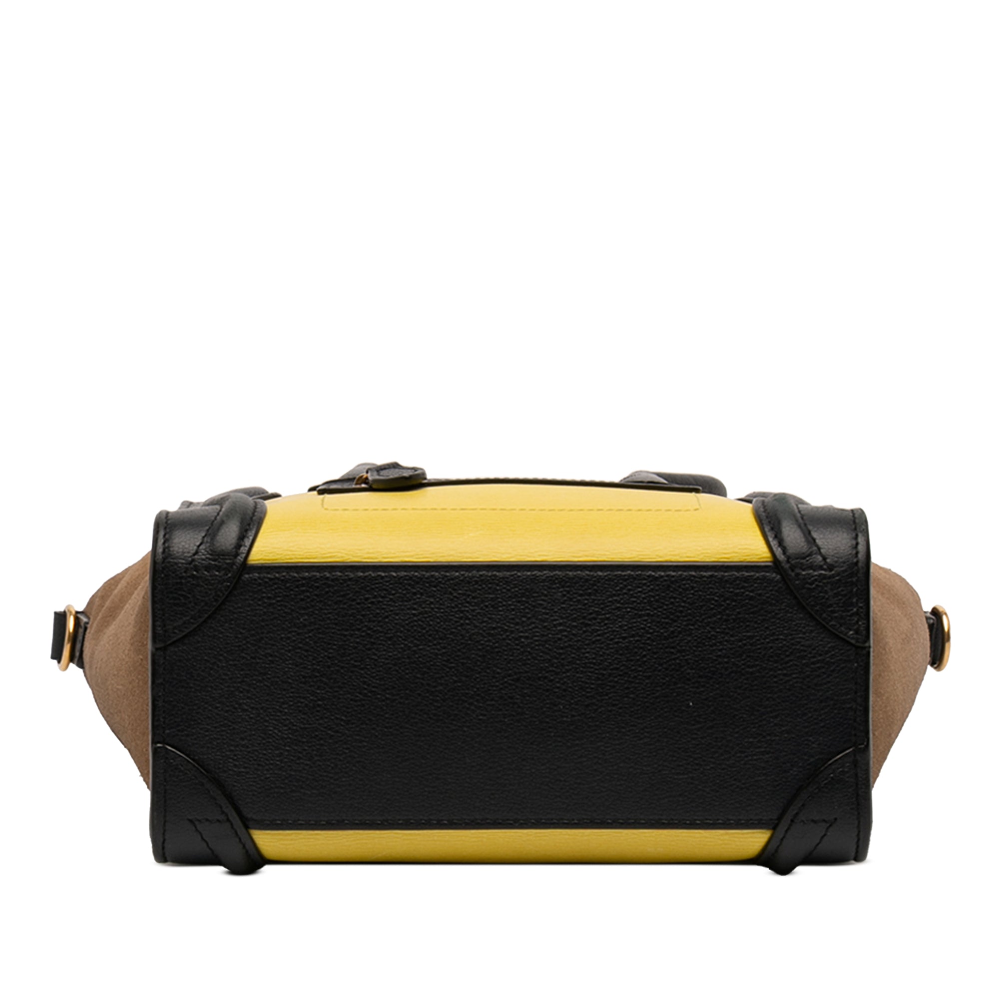 Nano Tricolor Calfskin and Suede Luggage Tote - Image 3