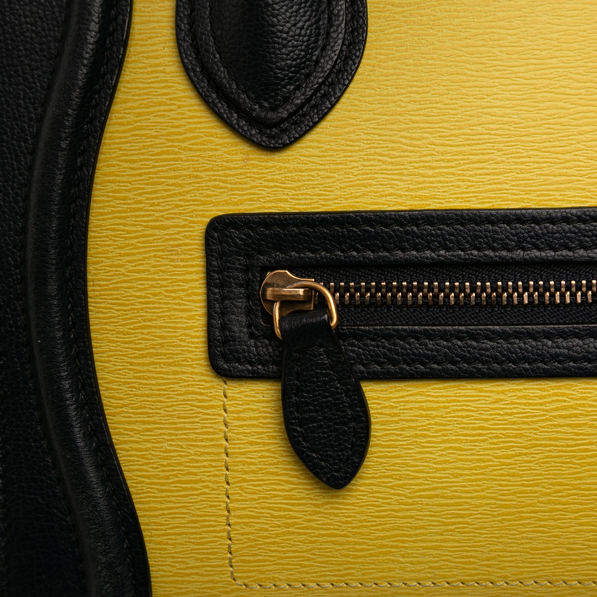 Nano Tricolor Calfskin and Suede Luggage Tote - Image 6