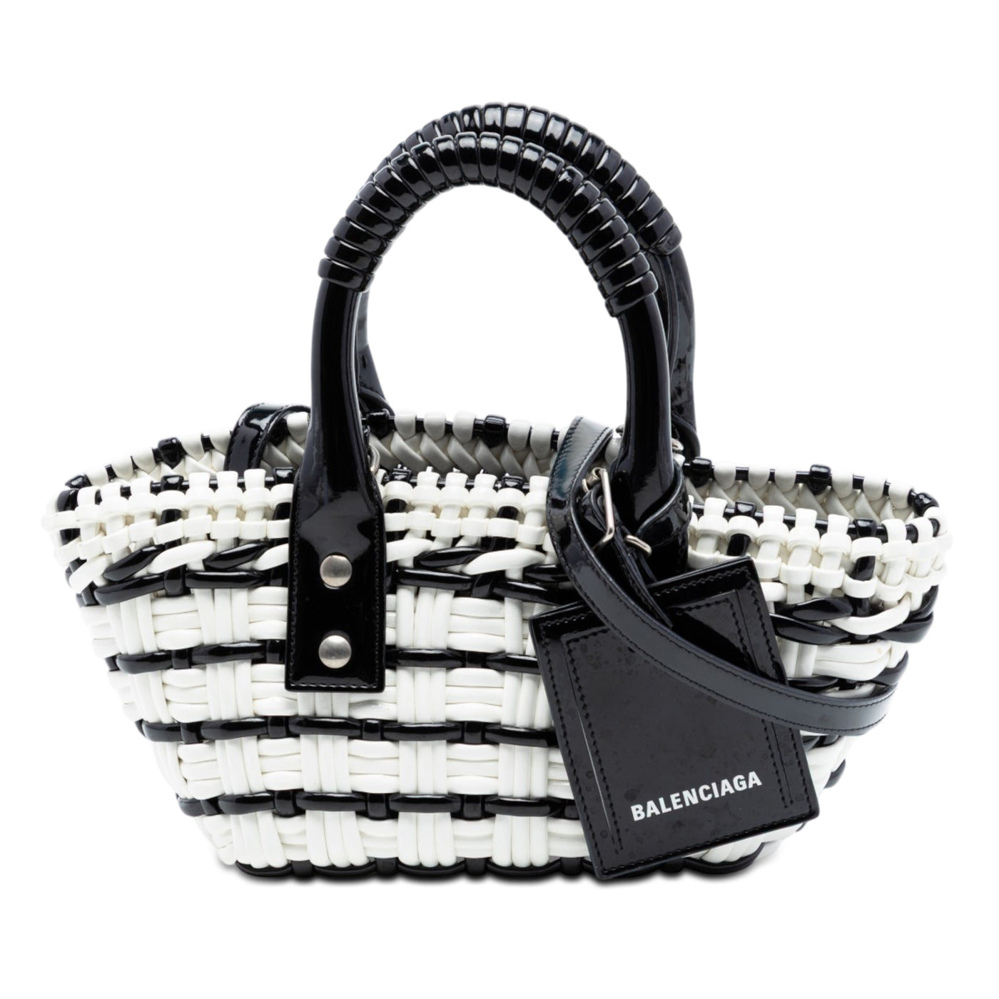 Faux Leather Bistro Basket Bag XXS - Image 1