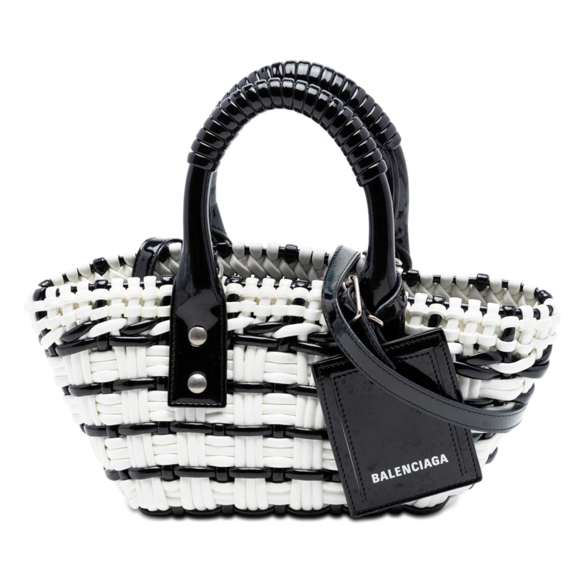 Faux Leather Bistro Basket Bag XXS - Image 1