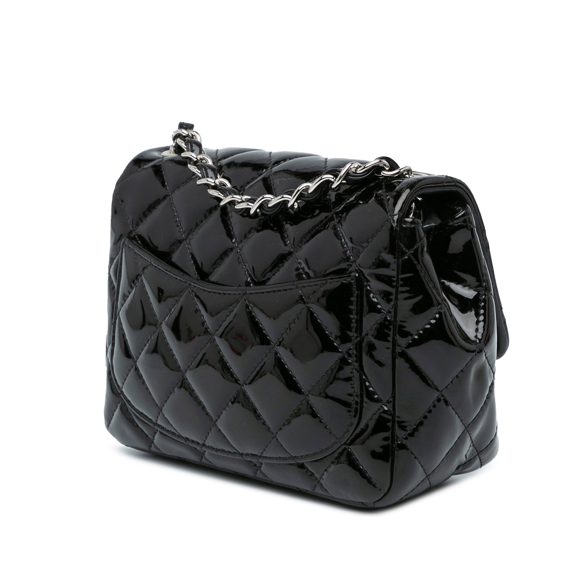 Mini Square Classic Patent Single Flap - Image 2