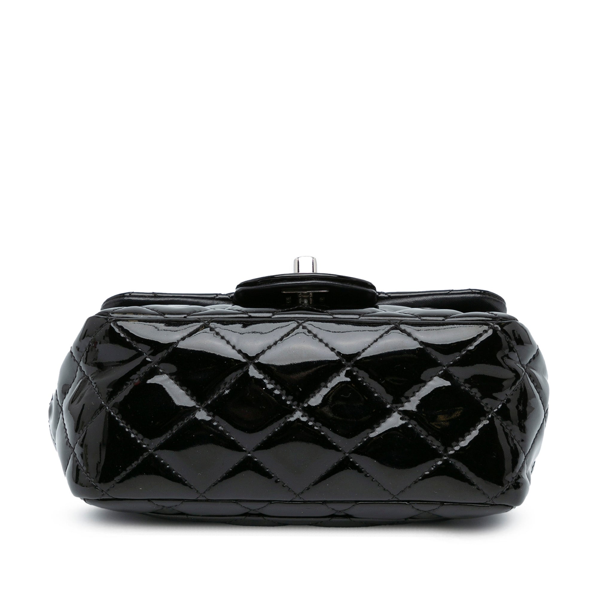 Mini Square Classic Patent Single Flap - Image 3