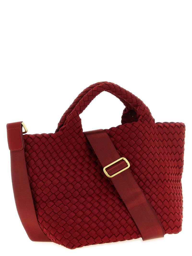 Naghedi Hand-Woven Neoprene Tote Bag — Red