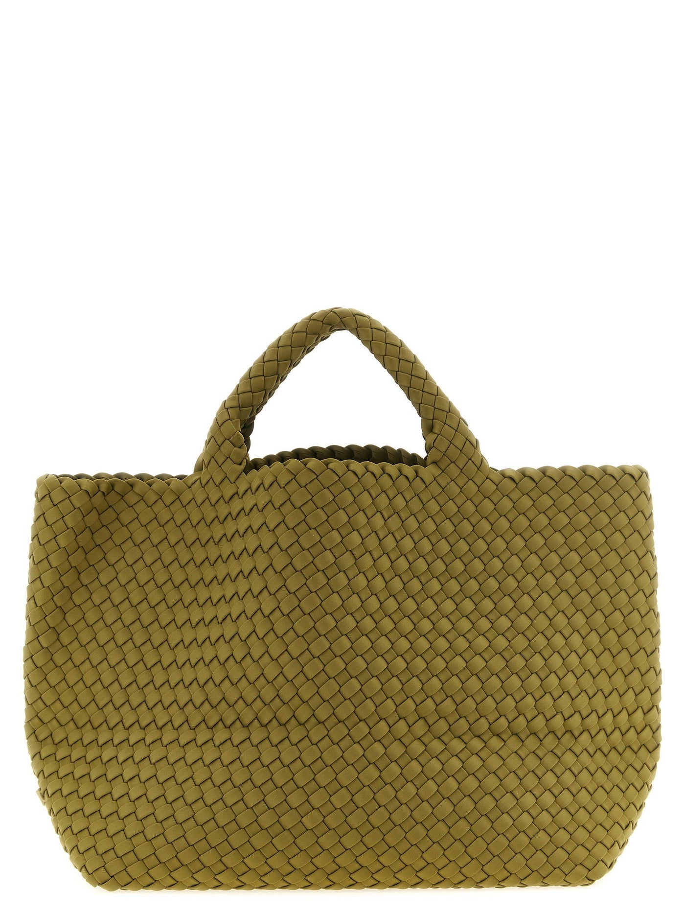 Naghedi Tote Bag — Olive Hand-woven Neoprene