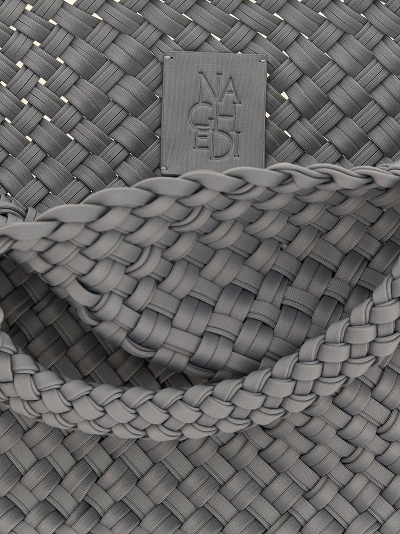Naghedi Tote Bag — Gray Double-weave Neoprene