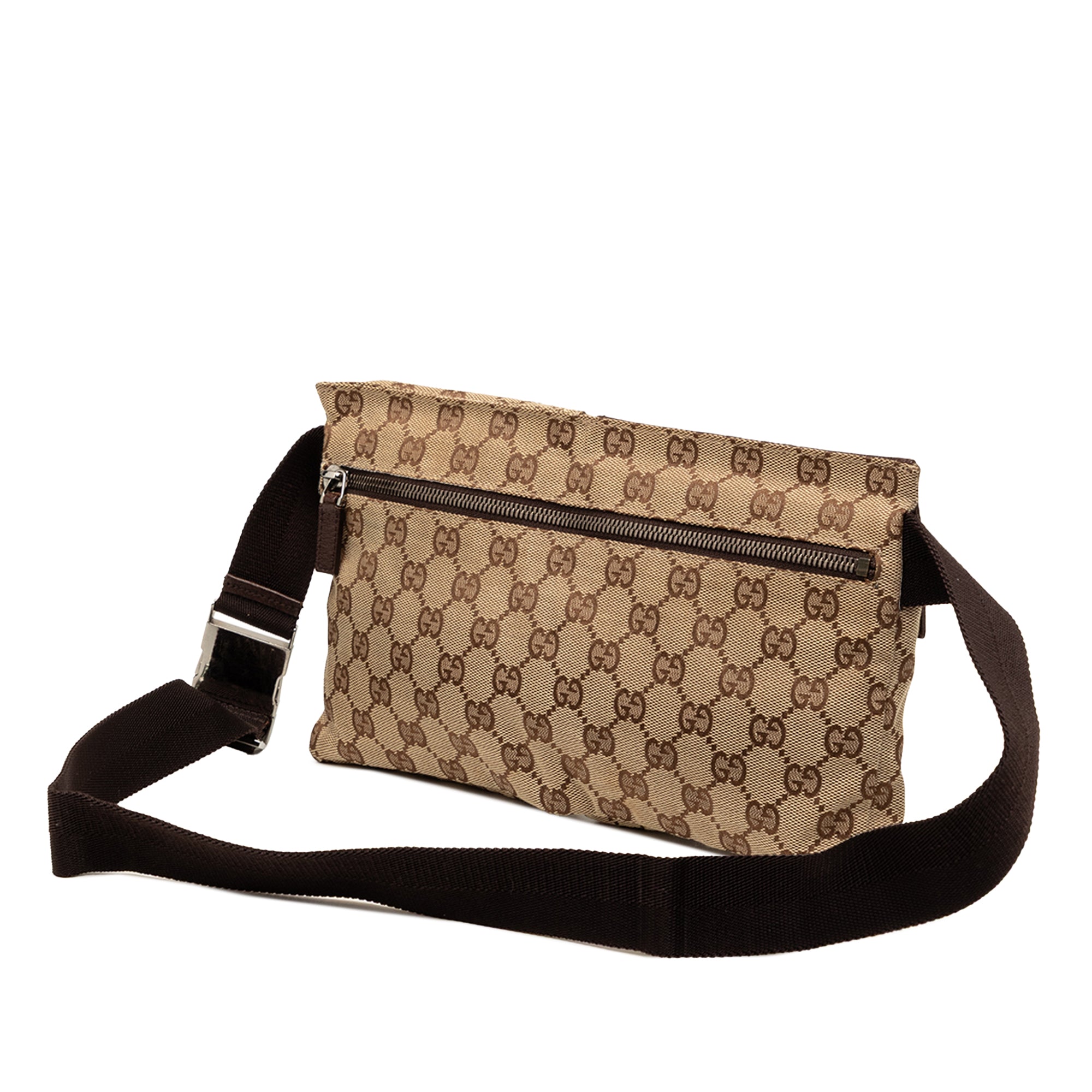 GG Canvas Double Pocket Belt Bag - Image 2