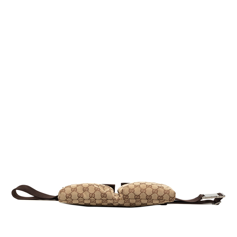 GG Canvas Double Pocket Belt Bag - Image 3
