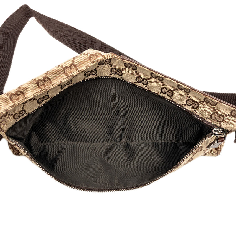 GG Canvas Double Pocket Belt Bag - Image 4