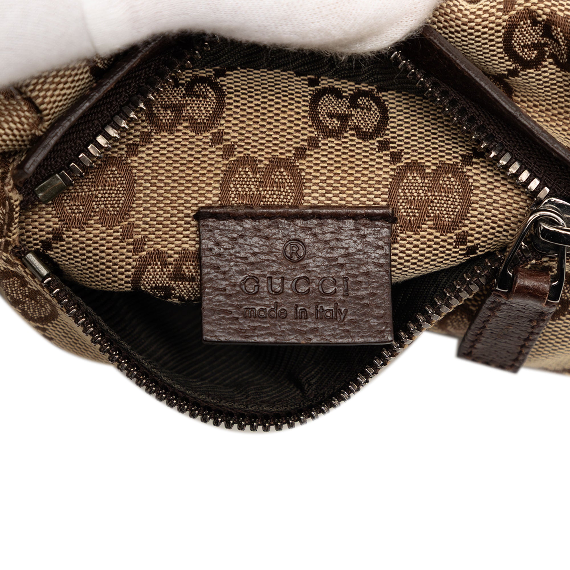 GG Canvas Double Pocket Belt Bag - Image 5