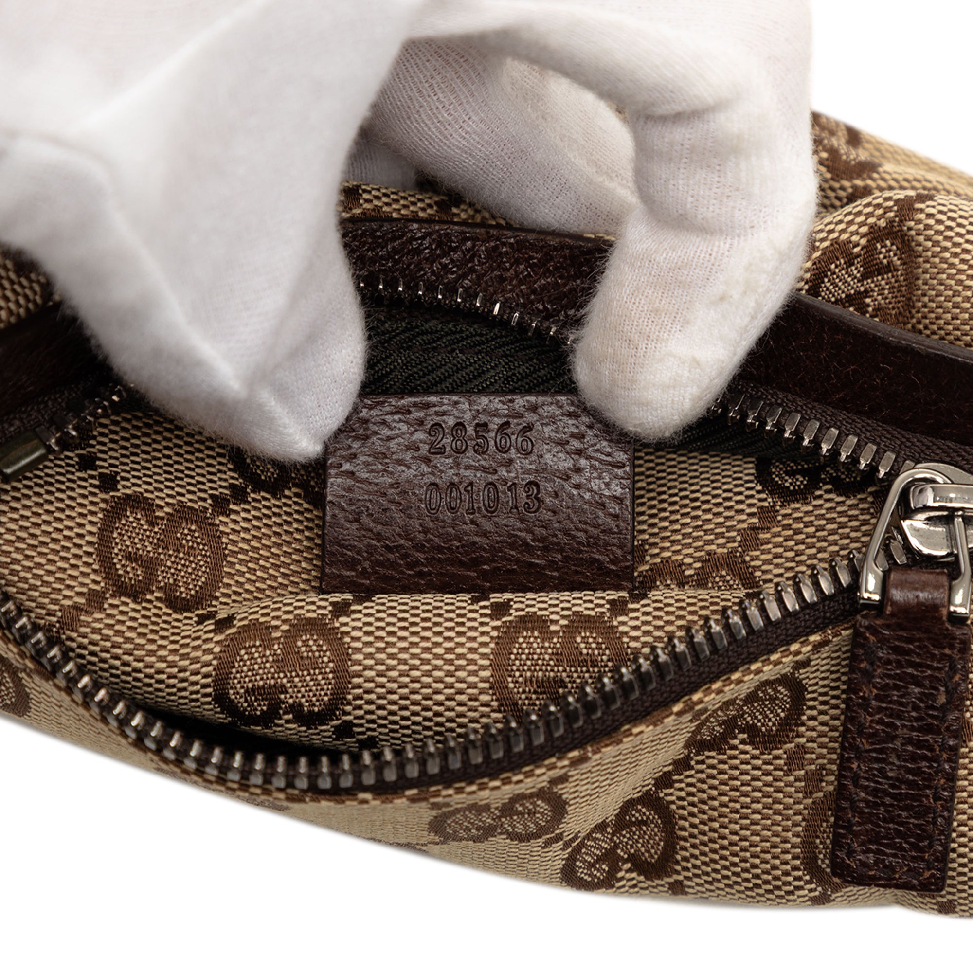 GG Canvas Double Pocket Belt Bag - Image 6