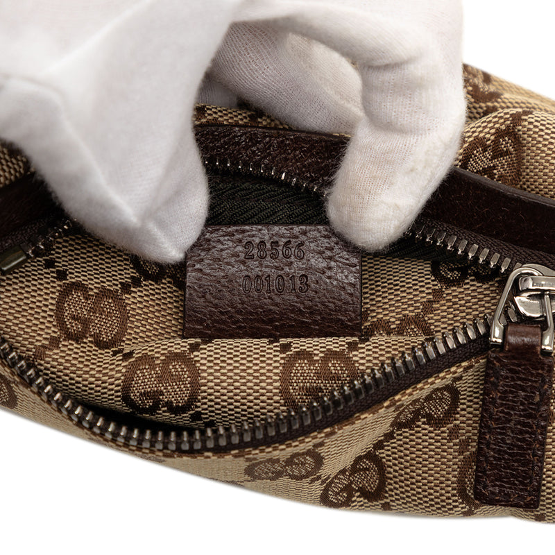 GG Canvas Double Pocket Belt Bag - Image 6